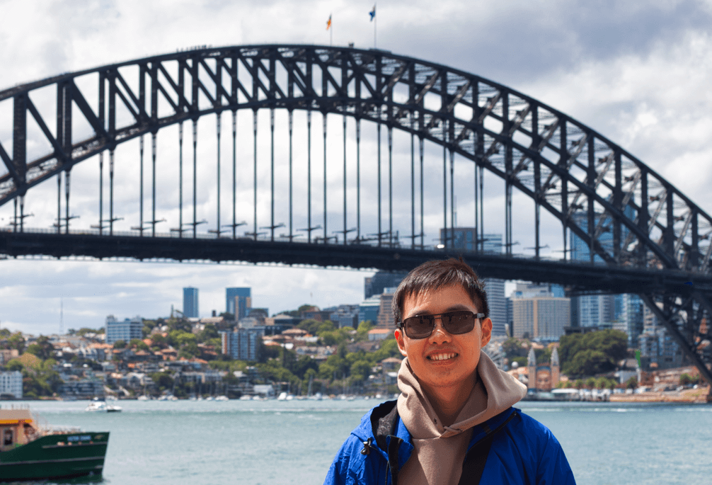 Me at the Sydney Harbour Bridge